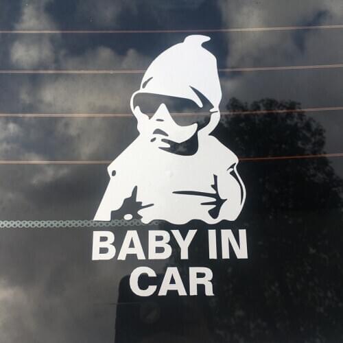 BABY IN CAR Child Car Stickers For LADA /UAZ/ Hyundai /KIA /SSANGYONG/ Daewoo /Geely /Chery /Car styling