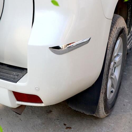 For Toyota Land Cruiser 150 Prado LC150 FJ150 2010-2016 Chrome Rear Corner Trim Bumper Guard Styling Accessory