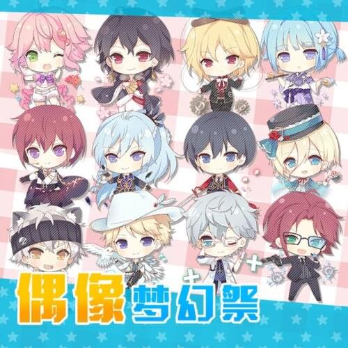 Action New Anime Ensemble Stars Figurine Acrylic Keychian Plate Toys Makoto Yuuki Izumi Sena Hokuto Hidaka Model Pendant Toys