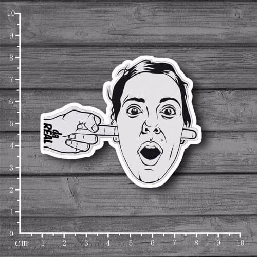 Exclusive Sales Penetrating ears Stationery Stickers for Laptop Luggage Skateboard Home Decals Waterproof DIY Sticker[Single]