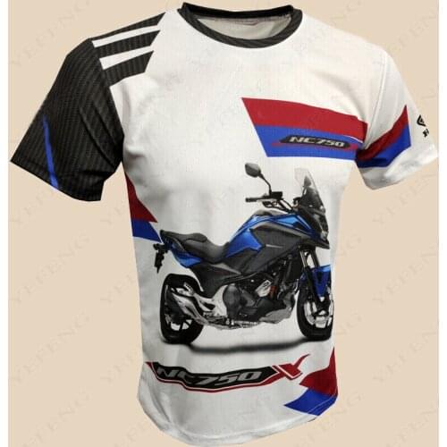 New Summer White Motocross Quick dry Moto GP For Honda HRC Racing Car Fan Team Motorcycle Bike Riding Cycling T-shirt