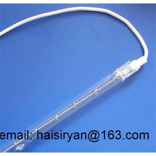 Customized 300w 350mm medium wave Single tube Electric halogen IR quartz glass heater lamp