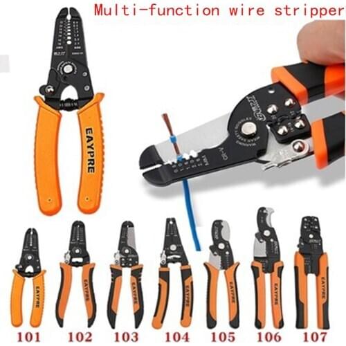Wire Stripper fiber pliers Oblique cutter cable wire optic clamp pliers stripping Multi tool
