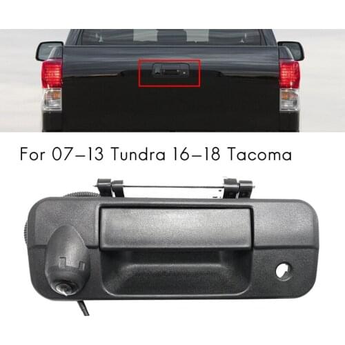 Rear View Tailgate Handle Camera Backup Camera for Toyota 07-13 16-18 Tacoma Aftermarket Nav Radio Monitor