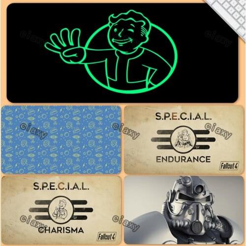 Fallout 4 Mouse Pads Pad Xxl Computer Accessories and Office Mause Large Gaming Laptop Laptops Desk Anime Mousepad Gamer Game Xl