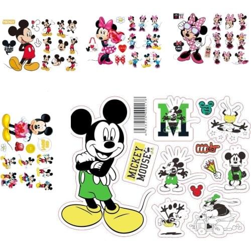 Hot Mickey Mouse Wall Stickers Sticker Decorative Kids Boys Girls DIY Bedroom Wall Decor Decal Home Art Mural Wallpaper