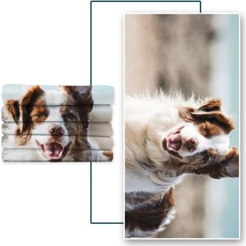 Microfine Printing Can Be Customized Beach Towel Quick-Drying Microfiber Wholesale