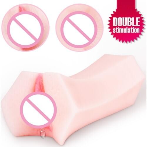 Male Masturbator Silicone Artificial Vagina Mouth Anal Erotic Sex Sex Toys for Men 4D realistic vagina anus Easy to clean