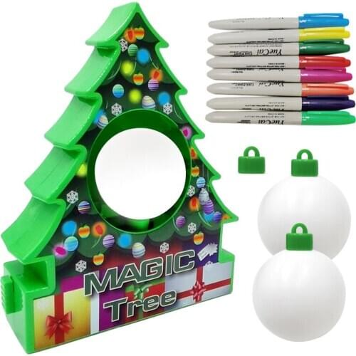 Christmas Tree ornament set Children diy Christmas ornament electromechanical painting ball