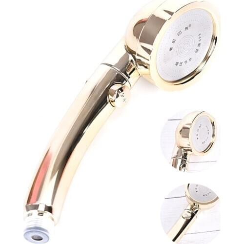 360 Degrees Rotating Shower Head Adjustable Water Saving Shower Head 3 Mode Shower Water Pressure Shower Head With Stop Button