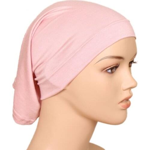 New 2020 Muslim Headscarf Women Hijab Caps Hat Cap Cotton Under Scarf Bone Bonnet Neck Cover Muslim Scarf Wholesale