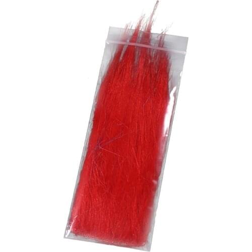 12*5cm Colorful Bait Binding Material Synthetic Fiber Fluffy Haired Hair Fur Tying Fly Fibers Artificial Synthetics Materia H9H0