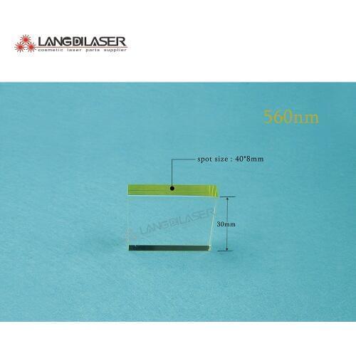 Size : 40*8*30mm / IPL optic filter for skin rejuvenation / spot size : 40x8 / wavlength : 560~1200 / ipl/e-light filter