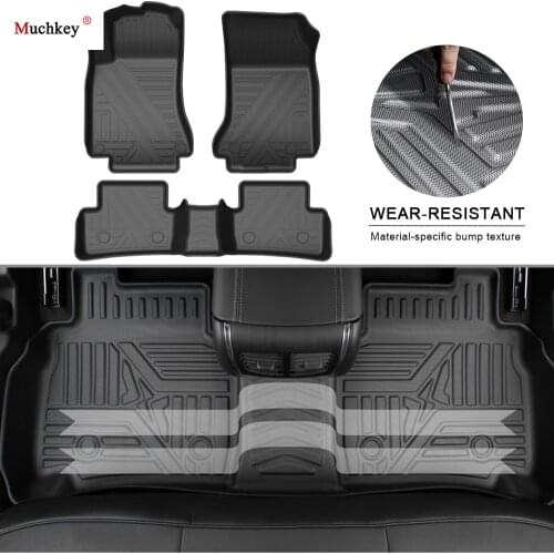 Rubber Car Floor Mats For BENZ E-Class 2016-2020 TPE Non-Slip Foot Pad Carpets Auto Floor Liner Automobile Interior Accessories