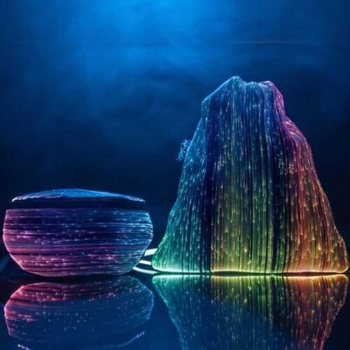 LED Light up Backpack Glowing Bag For Rave Music Festival Party Christmas Halloween, Unisex Flashing Drawtstring Bag,Multicolor