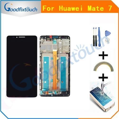 With Frame For Huawei Mate 7 Mate7 LCD Display + Touch Screen Digitizer Assembly MT7 MT7-TL10 MT7-TL00 MT7-UL00 MT7-L09 MT7-CL00
