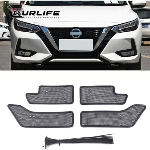 Car Grill Insect Net Insect Screening Mesh Protection Cover Trim Accessories For Nissan Sylphy 2016 2017 2018 2019 2020