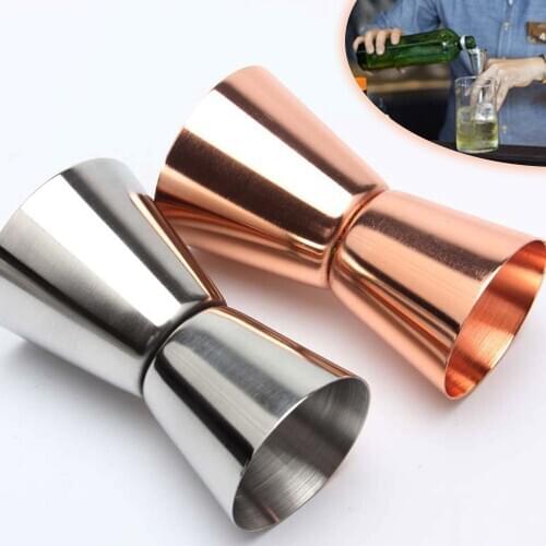 15/30ml or 20/40ml Stainless Steel Cocktail Shaker Double Jigger Measure Cup Drink Tool Barware for Home Bar Party