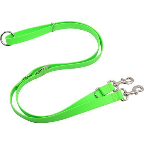 [Nimble] High tough Multi-functional double Dog leashes rope PVC Material for Pet Lead Leash Dogs Waterproof clean Dog supplies