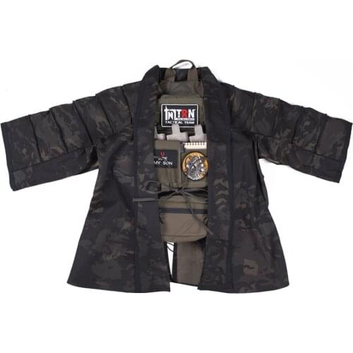 BACRAFT Outdoor Tactical Coat Training Cloak Combat Haori Jacket - (MCBK) M/L