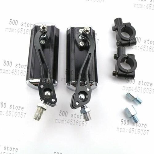 Universal 8mm 10mm Black Motorcycle RearView Mirrors Scooter motor for Yamaha Honda Street bike