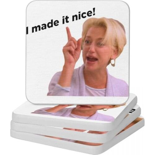 I Made It Nice Dorinda Medley Diatomite Square Round Coaster Non Slip Cup Bonsai Mat Soap Toothbrush Pad 10x10cm