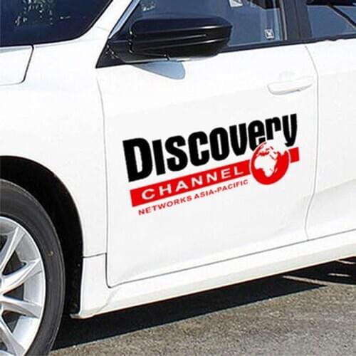 2PCS Universal National Geographic Discovery Stickers And Decals Car-Styling Decoration For All Cars Accessories