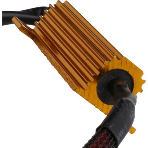 2 x H8 H11 LED Headlight Load Resistor Flicker Decoders Warning Canceler Harness