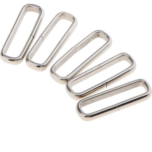 20Pcs Stainless Steel Watch Strap Retaining Keeper Hoop Loop Buckle Holder Ring
