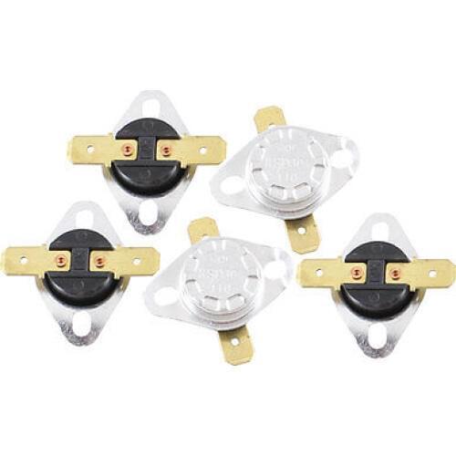5 Pcs 110C 230F NC Normal Close Thermostat Temperature Thermal Switch KSD301