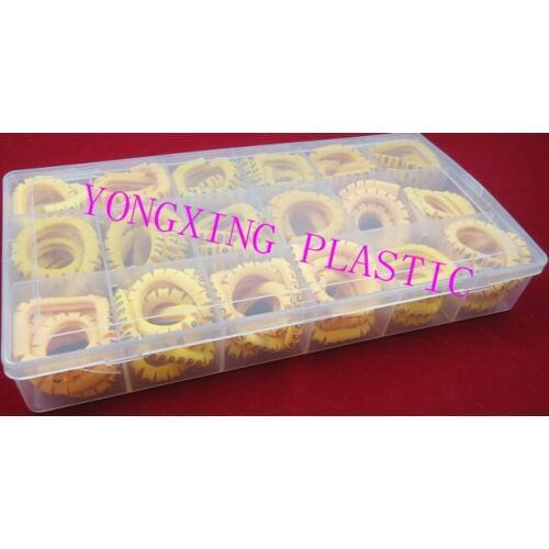 900PCS/lot EC-2 4.0mm2 18 number and letter cable marker digital lletter number ABCDEF+-0123456789 each 50PCS yellow color