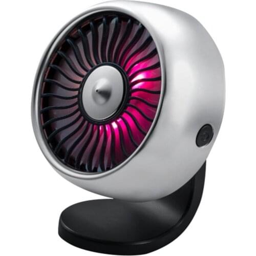 Car Auto USB Low Noise Electric Adjustable Mini Air Vent Cooling Fan Cooler