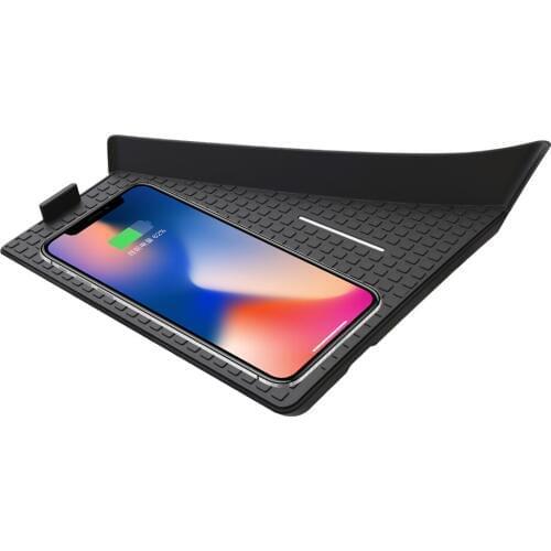 Aotsr QI Wireless Car Charger For Audi Q7 2016 2017 2018 Intelligent Infrared Fast Wireless Charging Car Phone Holder For iphone