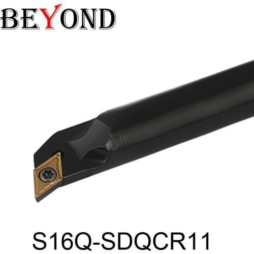 BEYOND SDQCR SDQCL S16Q-SDQCR11 S16Q-SDQCL11 Internal Turning Toolholder 16mm Lathe Cutter Carbide Inserts Lathe Tools