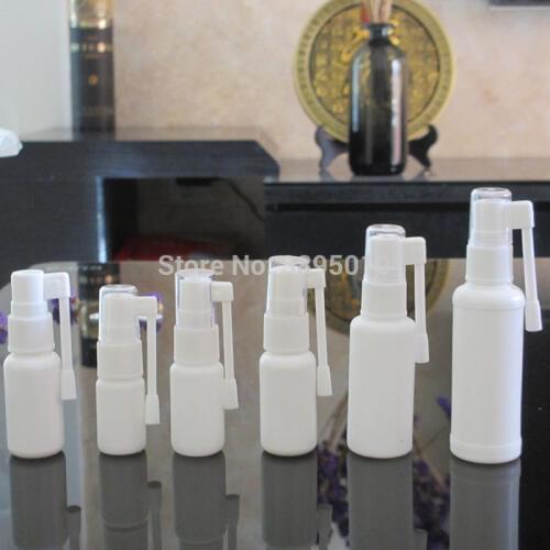 10ML Nasal Spray Bottle with Rotating Elephant Trunk, White Plastic Spray Bottle, Medical Liquid Packing Bottle F604