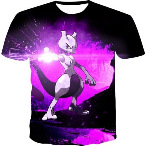 Pokemoning 3D T-Shirt men women Popular Casual Short Sleeve O-Neck Streetwear Summer Boy Girl Lovely Interesting T-Shirt 4T-14T