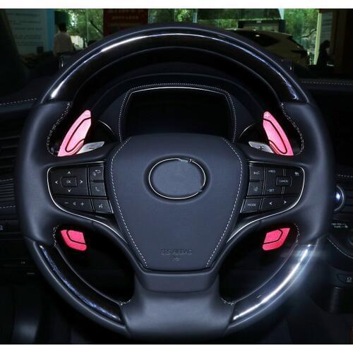 JY Aluminium Alloy Car Steering Wheel Shift Paddle Shifter Trim Cover Accessories For LEXUS ES200 ES260 ES300H LS350 500 2019