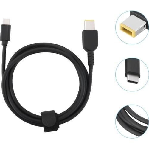 1.5m Type C USB C PD Fast Charging Cable Cord DC Power Adapter Converter for Lenovo Thinkpad Laptop Notebook Charger Converter