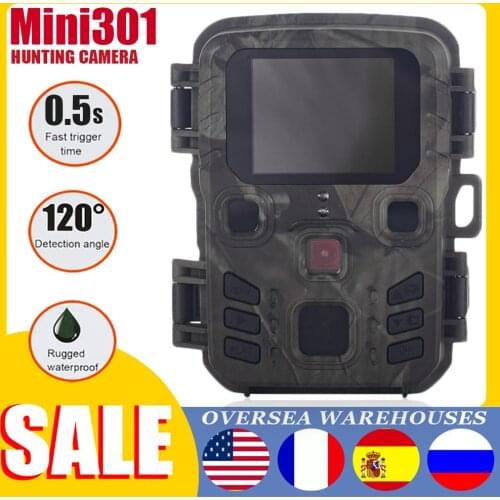 Trail Camera 20MP 1080P Outdoor Wildlife Monitoring Camera Home Security Surveillance Mini301/600 Night Vision Camera Waterproof