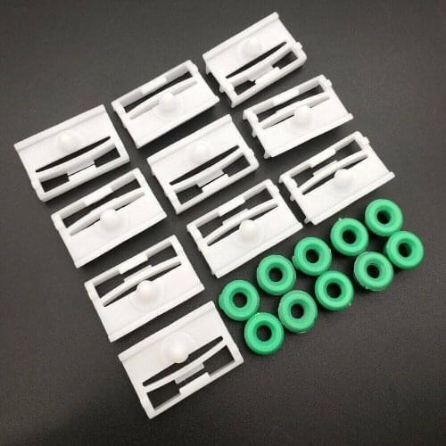 Rocker White Side Skirt / Trim Clips 20pcs Clips For BMW E36 E46 E90 Green & White