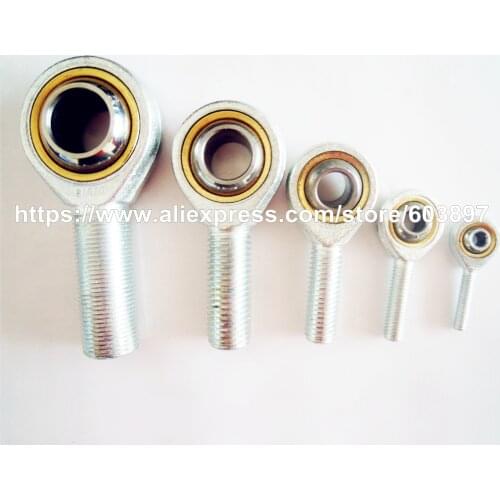 8pcs Fish eye Rod Ends Male thread M5 M6 M8 M10 M12 5mm to 12mm ball joint right hand Fisheye Threaded Spherical Bearings