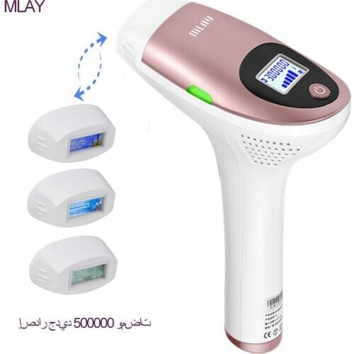 Mlay laser T3 IPL Hair removal Epilator a Laser Permanent Hair Removal Machine Electric depilador a laser 500000 Flashes