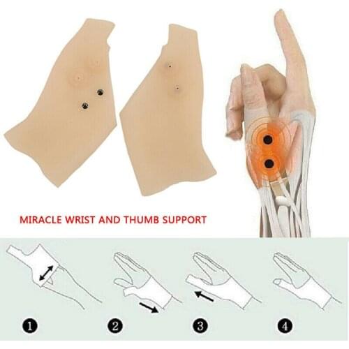 Magnetic Therapy Wrist Glove Tenosynovitis Miracle Wrist Thumb Support Bracers Corrector Hand Pain Relief Gel Gloves Unisex