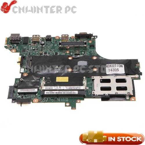 NOKOTION FRU 04X3717 04X3691 MAIN BOARD For Lenovo ThinkPad T430S Laptop Motherboard I5-3320M CPU DDR3