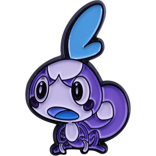 HOSENG Blue Purple Game Badge Neo-Gothic Trendy Lapel Alloy Metal Badge Fashion Jewelry Enamel Pin HS_505