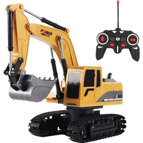 Simulation Scale 1:24 Childrens Alloy&Plastic Wireless Remote Control Excavator Toy Car Boy Birthday Gifts
