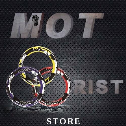 A set of 4pcs Thick Edge Outer Rim reflective Sticker Stripe Wheel Decals Fit for YAMAHA XJR xjr