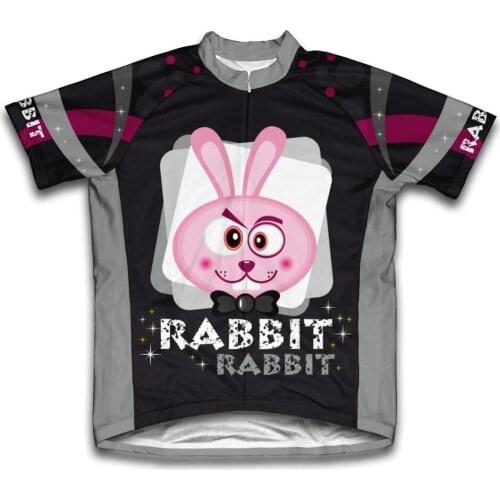 2020 New Short Cycling Jersey Rabbit Print Simplicity Bike Wear Summer Sports Men Bicycle Shirt