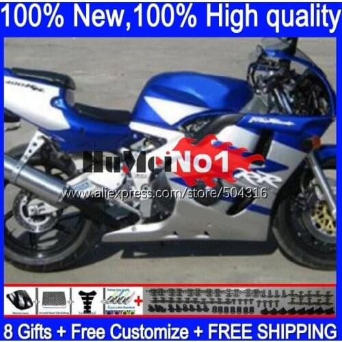 CBR400 RR For HONDA CBR 400 RR 400RR 1988 1989 1990 1991 1992 1993 136MC.33 blue silvery CBR400RR NC23 88 89 90 91 92 93 Fairing