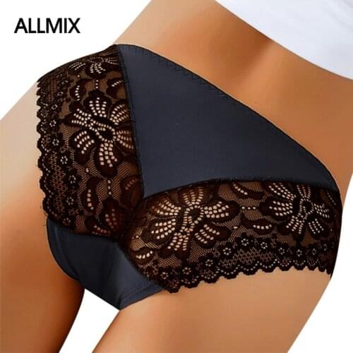 ALLMIX Sexy Panties Lace Women Underwear Low Rise Seamless Fashion Female Lingerie Lace Embroidery Comfortable Breathable Briefs